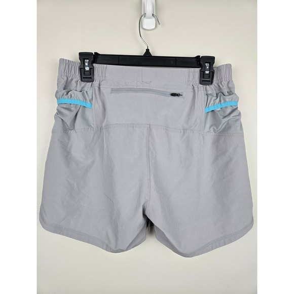 Haimont Womens Running Shorts Gray Liner Zipper Pocket Athletic Size Large - Picture 5 of 11